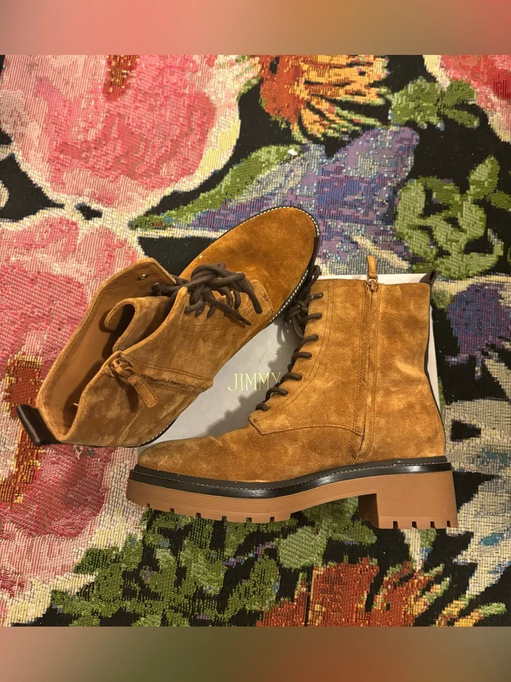 Tory Burch Miller Suede Lug Sole Boots 10 1/2 (M)